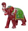 Elephant Red Plastic Figurine