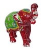 Elephant Red Plastic Figurine