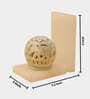 Elephant Set Of 2 White Soapstone & Marble Bookends