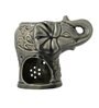 Elephant Shape Floral Grey Ceramic Oil Diffuser