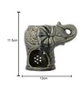 Elephant Shape Floral Grey Ceramic Oil Diffuser