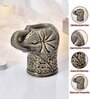 Elephant Shape Floral Grey Ceramic Oil Diffuser