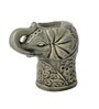 Elephant Shape Floral Grey Ceramic Oil Diffuser