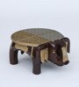 Elephant Brown Wooden Showpiece