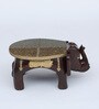 Elephant Brown Wooden Showpiece