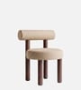 Eleto Minimal Dining Chair In Beige Colour