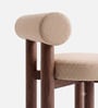 Eleto Minimal Dining Chair In Beige Colour