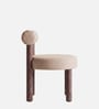 Eleto Minimal Dining Chair In Beige Colour