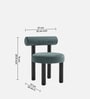 Eleto Minimal Dining Chair In Blue Colour