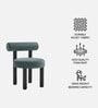 Eleto Minimal Dining Chair In Blue Colour