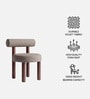 Eleto Minimal Dining Chair In Grey Colour