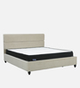 Elev8 Queen Size Smart Bed in Denver Beige Colour with Luxe Hybrid Mattress