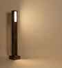 Elevar Brown Wooden LED Floor Lamp with brown base