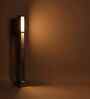 Elevar Brown Wooden LED Floor Lamp with brown base