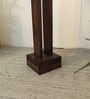 Elevar Brown Wooden LED Floor Lamp with brown base