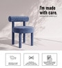 Elevara Cylinder Dining Chair In Blue Colour