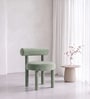 Elevara Cylinder Dining Chair In Green Colour