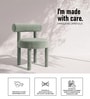 Elevara Cylinder Dining Chair In Green Colour