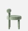 Elevara Cylinder Dining Chair In Green Colour