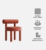 Elevara Cylinder Dining Chair In Terracotta Colour
