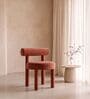 Elevara Cylinder Dining Chair In Terracotta Colour