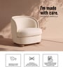 Elevara Petite Lounge Chair In Ivory Colour