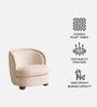 Elevara Petite Lounge Chair In Ivory Colour