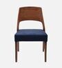 Elevate Teak Wood Dining Chair In Teak Blue Finish