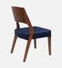 Elevate Teak Wood Dining Chair In Teak Blue Finish