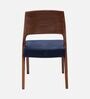 Elevate Teak Wood Dining Chair In Teak Blue Finish