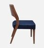 Elevate Teak Wood Dining Chair In Teak Blue Finish