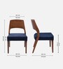 Elevate Teak Wood Dining Chairs In Teak Colour (Set of 2)