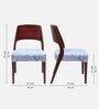 Elevate Teak Wood Dining Chairin In Brown Grey Finish
