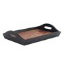 Elia Brown & Black Sheesham Wood Serving Tray