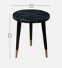 Elijah End Table In Dark Brown Finish