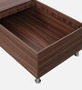 Elijah Single Bed in Brown Finish with Box Storage