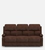 Elimon Fabric 3 Seater Manual Recliner in Brown Colour