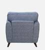 Elina Fabric 1 Seater Sofa In Blue Colour