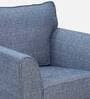 Elina Fabric 1 Seater Sofa In Blue Colour