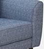 Elina Fabric 1 Seater Sofa In Blue Colour