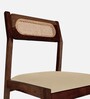 Elina Solid Wood Dining Chair In Beige Color