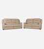 Elio Leather Fabric Electric Recliner 2 Seater Sofa In Beige Colour