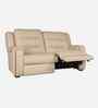 Elio Leather Fabric Electric Recliner 2 Seater Sofa In Beige Colour