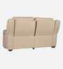 Elio Leather Fabric Electric Recliner 2 Seater Sofa In Beige Colour