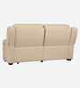 Elio Leather Fabric Electric Recliner 3 Seater Sofa In Beige Colour