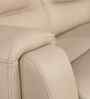 Elio Leather Fabric Electric Recliner 3 Seater Sofa In Beige Colour