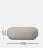 Elite Elegance Suede Ottoman Bench Beige