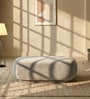 Elite Elegance Suede Ottoman Bench Beige
