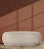 Elite Elegance Suede Ottoman Bench In Grey Colour