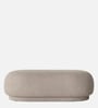 Elite Elegance Suede Ottoman Bench In Grey Colour